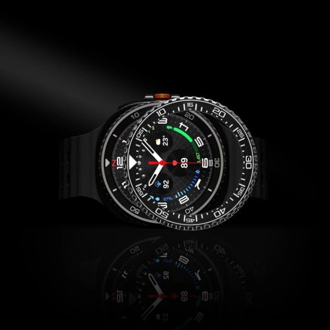 Nakładka Spigen Bezel Tune Pro Diverna Samsung Galaxy Watch 8 Classic 46 mm - czarna