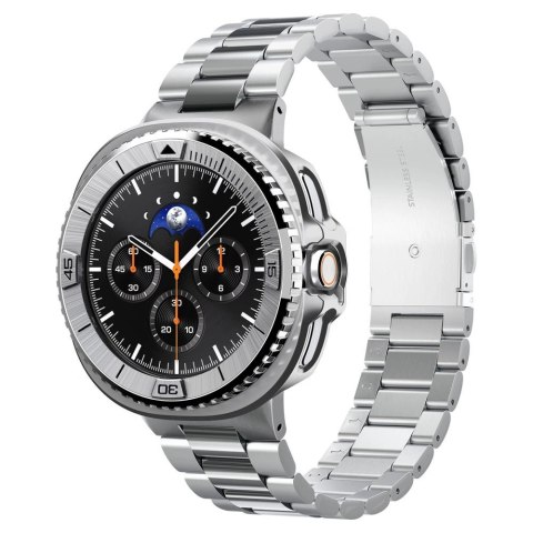 Nakładka Spigen Bezel Tune Pro Pilot na Samsung Galaxy Watch 8 Classic 46 mm - srebrna