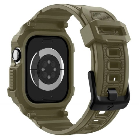 Pasek Spigen Rugged Armor Pro na Apple Watch 46 mm - zielony