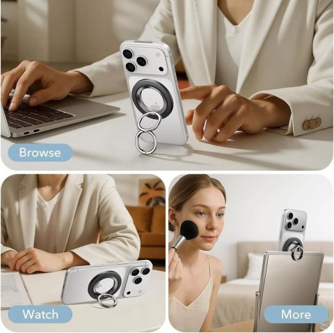 Uchwyt ESR Magnetic HaloLock MagSafe na telefon - czarny