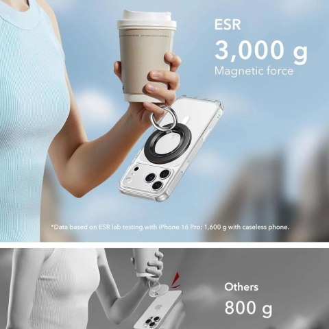 Uchwyt ESR Magnetic HaloLock MagSafe na telefon - czarny