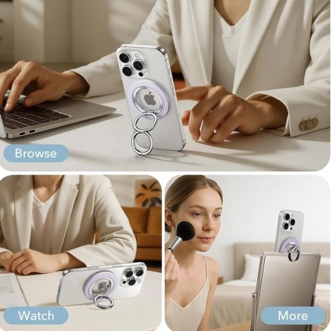 Uchwyt ESR Magnetic HaloLock MagSafe na telefon - fioletowy