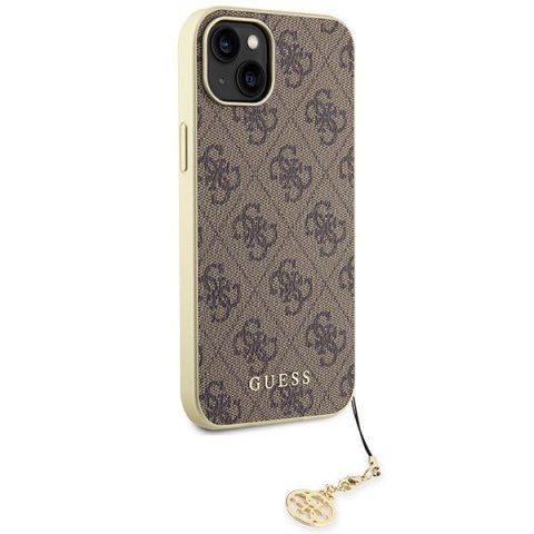 Guess nakładka do iPhone 15 6,1" GUHCP15SGF4GBR brązowa hardcase 4G Charms Collection Guess nakładka do iPhone 15 6,1" GUHCP15SGF4GBR brązowa hardcase 4G Charms Collection