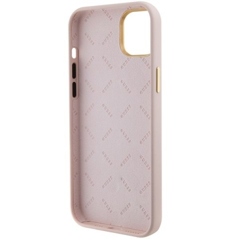 Guess nakładka do iPhone 15 6,1" GUHCP15SM4DGPP różowa HC SILICONE LOGO STRASS 4G Guess nakładka do iPhone 15 6,1" GUHCP15SM4DGPP różowa HC SILICONE LOGO STRASS 4G