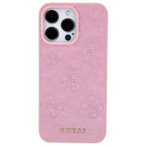 Guess nakładka do iPhone 15 6,1" GUHCP15SP4EPMP różowa hardcase Leather 4G Stamped Guess nakładka do iPhone 15 6,1" GUHCP15SP4EPMP różowa hardcase Leather 4G Stamped