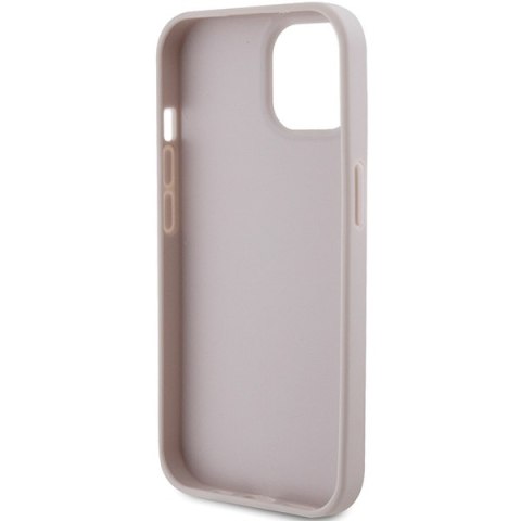 Guess nakładka do iPhone 15 6,1" GUHCP15SP4TDPP różowa hardcase Leather 4G Triangle Strass Guess nakładka do iPhone 15 6,1" GUHCP15SP4TDPP różowa hardcase Leather 4G Triangle Strass