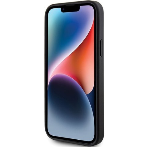 Guess nakładka do iPhone 15 6,1" GUHMP15SPSAHMCK czarna hardcase Saffiano MagSafe Guess nakładka do iPhone 15 6,1" GUHMP15SPSAHMCK czarna hardcase Saffiano MagSafe