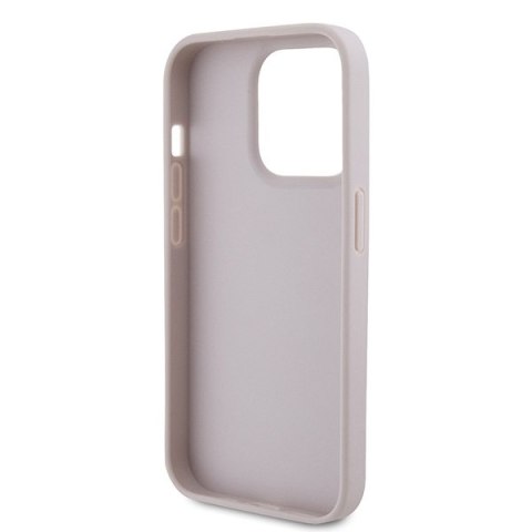 Guess nakładka do iPhone 15 Pro 6,1" GUHCP15LP4TDPP różowa hardcase Leather 4G Triangle Strass Guess nakładka do iPhone 15 Pro 6,1" GUHCP15LP4TDPP różowa hardcase Leather 4G Triangle Strass