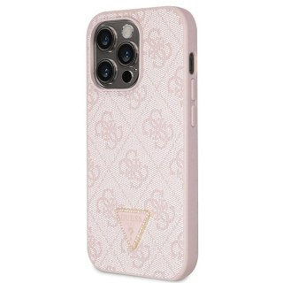 Guess nakładka do iPhone 15 Pro 6,1" GUHCP15LP4TDSCPP różowa hardcase Crossbody 4G Metal Logo