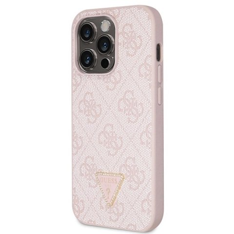 Guess nakładka do iPhone 15 Pro 6,1" GUHCP15LP4TDSCPP różowa hardcase Crossbody 4G Metal Logo Guess nakładka do iPhone 15 Pro 6,1" GUHCP15LP4TDSCPP różowa hardcase Crossbody 4G Metal Logo
