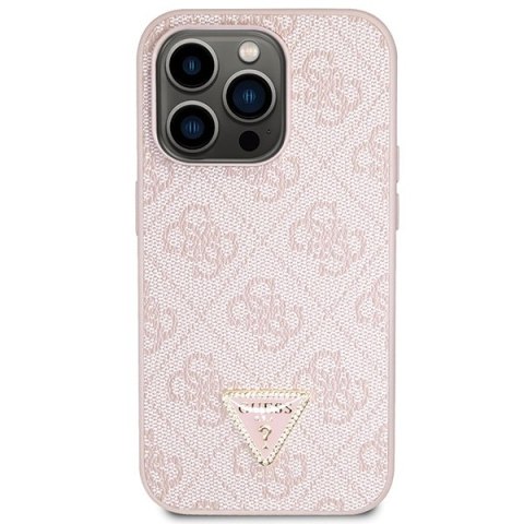 Guess nakładka do iPhone 15 Pro 6,1" GUHCP15LP4TDSCPP różowa hardcase Crossbody 4G Metal Logo Guess nakładka do iPhone 15 Pro 6,1" GUHCP15LP4TDSCPP różowa hardcase Crossbody 4G Metal Logo