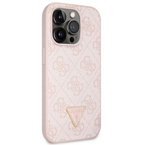 Guess nakładka do iPhone 15 Pro 6,1" GUHCP15LP4TDSCPP różowa hardcase Crossbody 4G Metal Logo Guess nakładka do iPhone 15 Pro 6,1" GUHCP15LP4TDSCPP różowa hardcase Crossbody 4G Metal Logo