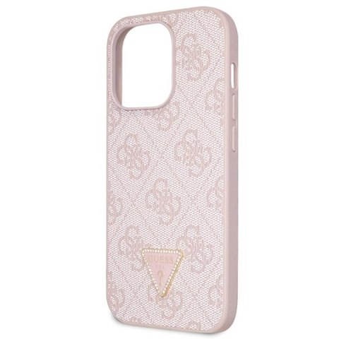 Guess nakładka do iPhone 15 Pro 6,1" GUHCP15LP4TDSCPP różowa hardcase Crossbody 4G Metal Logo Guess nakładka do iPhone 15 Pro 6,1" GUHCP15LP4TDSCPP różowa hardcase Crossbody 4G Metal Logo