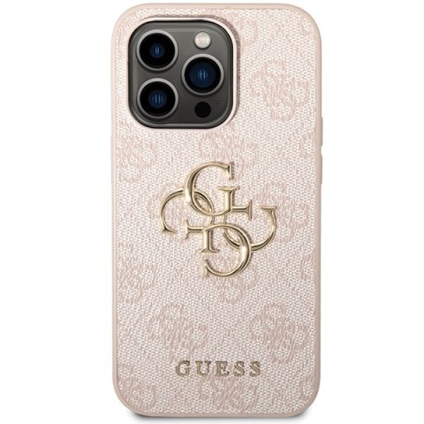 Guess nakładka do iPhone 15 Pro Max 6,7" GUHCP15X4GMGPI różowa hardcase 4G Big Metal Logo Guess nakładka do iPhone 15 Pro Max 6,7" GUHCP15X4GMGPI różowa hardcase 4G Big Metal Logo