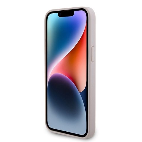 Guess nakładka do iPhone 15 Pro Max 6,7" GUHCP15XP4TDPP różowa hardcase Leather 4G Diamond Triangle Guess nakładka do iPhone 15 Pro Max 6,7" GUHCP15XP4TDPP różowa hardcase Leather 4G Diamond Triangle