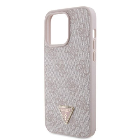 Guess nakładka do iPhone 15 Pro Max 6,7" GUHCP15XP4TDPP różowa hardcase Leather 4G Diamond Triangle Guess nakładka do iPhone 15 Pro Max 6,7" GUHCP15XP4TDPP różowa hardcase Leather 4G Diamond Triangle
