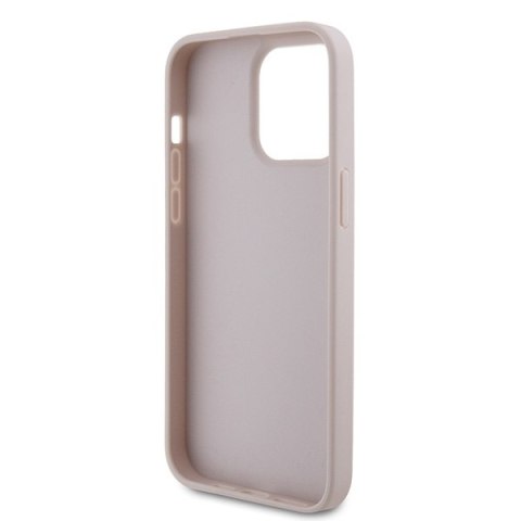 Guess nakładka do iPhone 15 Pro Max 6,7" GUHCP15XP4TDPP różowa hardcase Leather 4G Diamond Triangle Guess nakładka do iPhone 15 Pro Max 6,7" GUHCP15XP4TDPP różowa hardcase Leather 4G Diamond Triangle