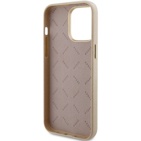 Guess nakładka do iPhone 15 Pro Max 6,7" GUHCP15XPGMCSD złota hardcase Glitter Glossy Script Guess nakładka do iPhone 15 Pro Max 6,7" GUHCP15XPGMCSD złota hardcase Glitter Glossy Script