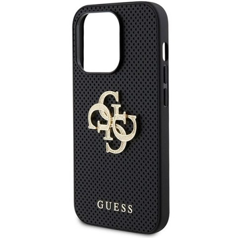 Guess nakladka do iPhone 15 Pro Max 6,7" GUHCP15XPSP4LGK czarna HC PERFORATED PU 4G GLITTER Guess nakladka do iPhone 15 Pro Max 6,7" GUHCP15XPSP4LGK czarna HC PERFORATED PU 4G GLITTER