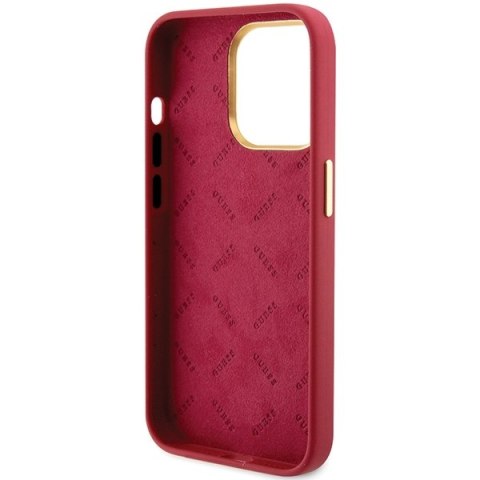 Guess nakładka do iPhone 15 Pro Max 6,7" GUHCP15XSMBSLM magenta HC SILICONE SCRIPT METAL LOGO & FRAME Guess nakładka do iPhone 15 Pro Max 6,7" GUHCP15XSMBSLM magenta HC SILICONE SCRIPT METAL LOGO & FRAME