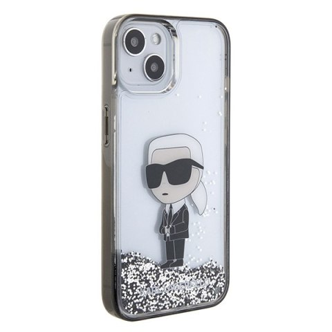 Karl Lagerfeld nakładka do iPhone 15 6,1" KLHCP15SLKKNSK transparentna hardcase Liquid Glitter Ikonik Karl Lagerfeld nakładka do iPhone 15 6,1" KLHCP15SLKKNSK transparentna hardcase Liquid Glitter Ikonik