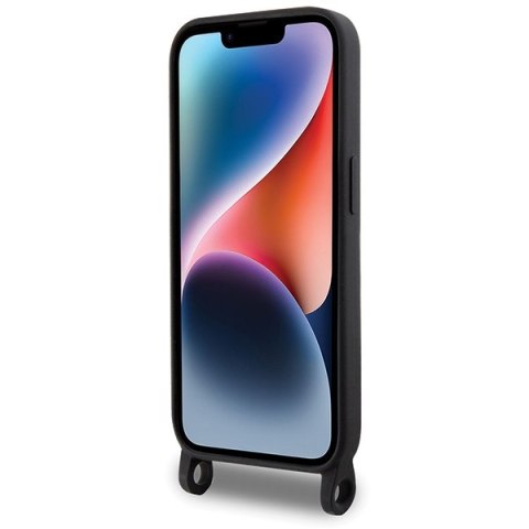 Karl Lagerfeld nakładka do iPhone 15 Pro 6,1" KLHCP15LSCBSCNK hardcase czarna Crossbody Silicone Choupette