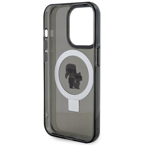Karl Lagerfeld nakładka do iPhone 15 Pro 6,1" KLHMP15LHMRSKCK czarna hardcase Ring Stand Karl&Choupettte MagSafe Karl Lagerfeld nakładka do iPhone 15 Pro 6,1" KLHMP15LHMRSKCK czarna hardcase Ring Stand Karl&Choupettte MagSafe