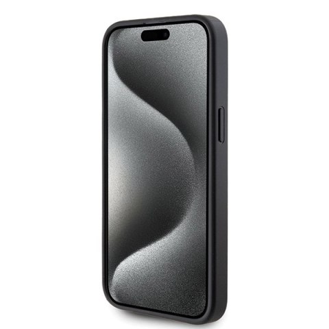 Karl Lagerfeld nakładka do iPhone 15 Pro Max 6,7" KLHCP15XSAPKCNPK czarna hardcase Saffiano Cardslot KC Metal Pin Karl Lagerfeld nakładka do iPhone 15 Pro Max 6,7" KLHCP15XSAPKCNPK czarna hardcase Saffiano Cardslot KC Metal Pin