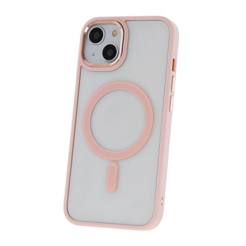 Nakładka Satin Clear Mag do iPhone 15 6,1" różowa Nakładka Satin Clear Mag do iPhone 15 6,1" różowa