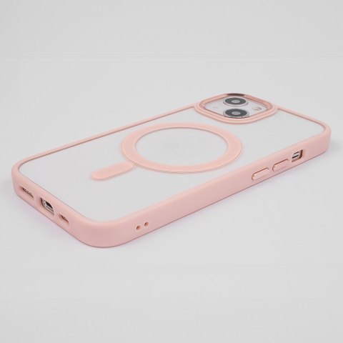 Nakładka Satin Clear Mag do iPhone 15 6,1" różowa Nakładka Satin Clear Mag do iPhone 15 6,1" różowa