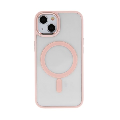 Nakładka Satin Clear Mag do iPhone 15 Pro Max 6,7" różowa Nakładka Satin Clear Mag do iPhone 15 Pro Max 6,7" różowa