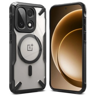 Etui Ringke Fusion X Magnetic MagSafe na OnePlus 15 - przezroczysto-czarne