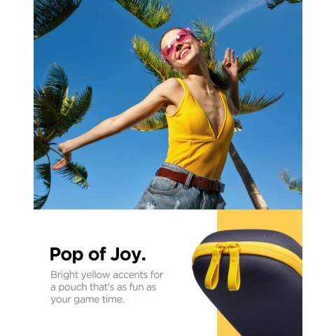 Etui Spigen Nano Pop Pro Pouch na Nintendo Switch 2 - granatowo-żółte