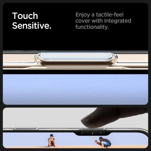 Etui Spigen Thin Fit MagSafe na iPhone 16 Pro Max - przezroczysto-białe