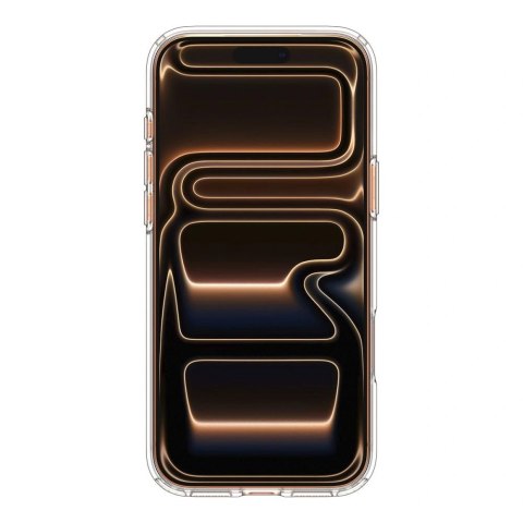 Etui Spigen Ultra Hybrid MagSafe na iPhone 17 Pro Max - przezroczysto-pomarańczowe
