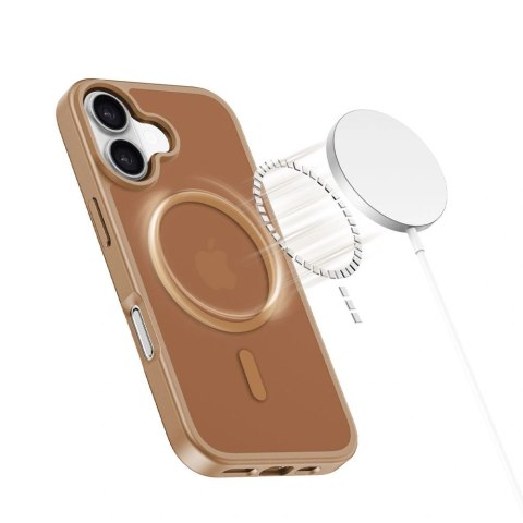 Etui Tech-Protect BasicMag MagSafe na iPhone 17 - brązowe