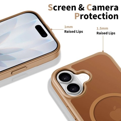 Etui Tech-Protect BasicMag MagSafe na iPhone 17 - brązowe