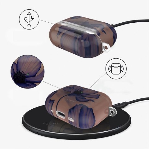 Etui Tech-Protect Lamano na AirPods Pro 1 / 2 - brązowo-fioletowe