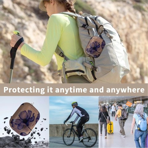 Etui Tech-Protect Lamano na AirPods Pro 1 / 2 - brązowo-fioletowe