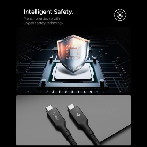 Kabel Spigen EB10010CC 100W 100 cm - czarny