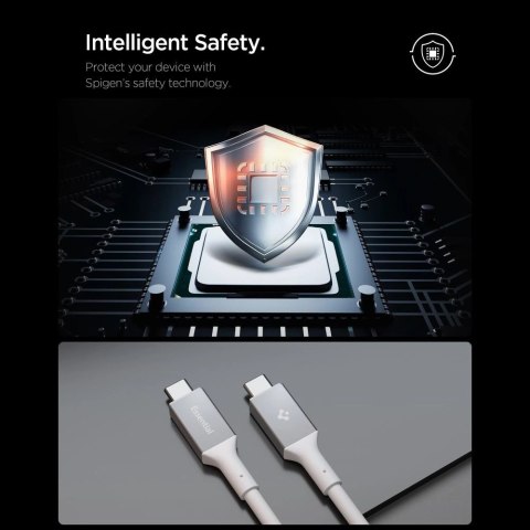 Kabel Spigen EB10020CC USB-C 100 W 200 cm - biały