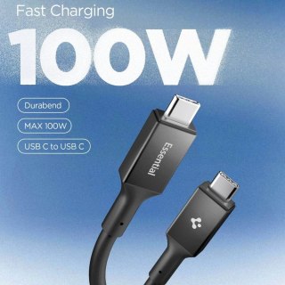 Kabel Spigen EB10020CC USB-C 100 W 200 cm - czarny
