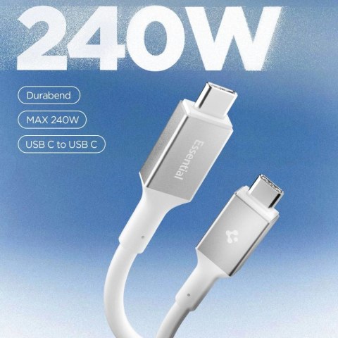 Kabel Spigen EB24012CC USB-C 240W 120cm - biały