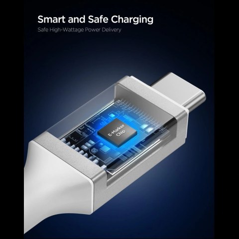Kabel Spigen EB24012CC USB-C 240W 120cm - biały