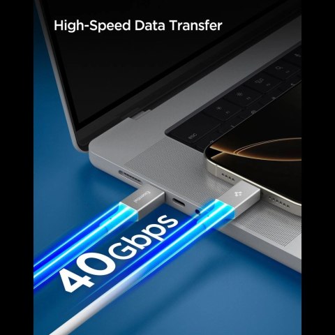 Kabel Spigen EB24012CC USB-C 240W 120cm - biały