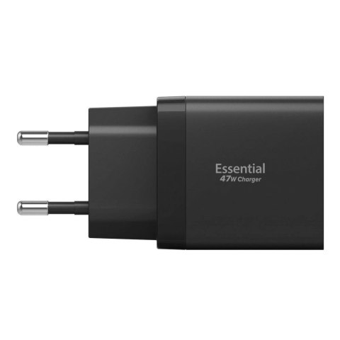 Ładowarka sieciowa Spigen Essential EE472EU 2-porty USC-C 47W - czarna
