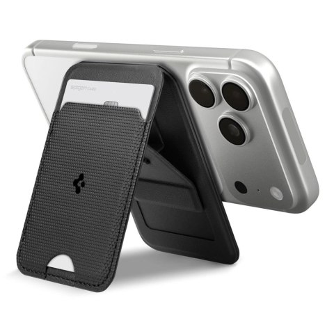 Portfel magnetyczny Spigen S314-3 Magnetic MagSafe - czarne