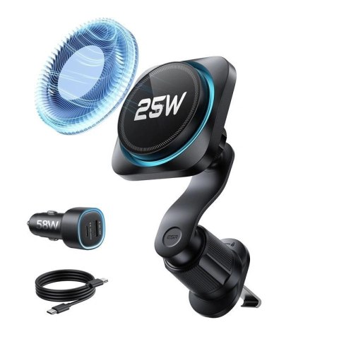 Uchwyt Samochodowy ESR OmniLock Qi2.2 Magnetic MagSafe na kratkę nawiewu - czarny