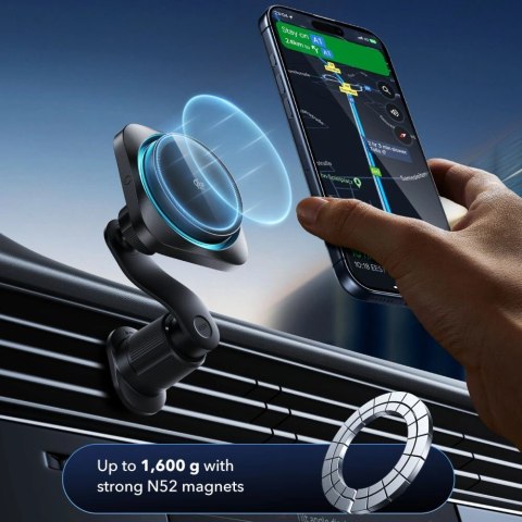 Uchwyt Samochodowy ESR OmniLock Qi2.2 Magnetic MagSafe na kratkę nawiewu - czarny