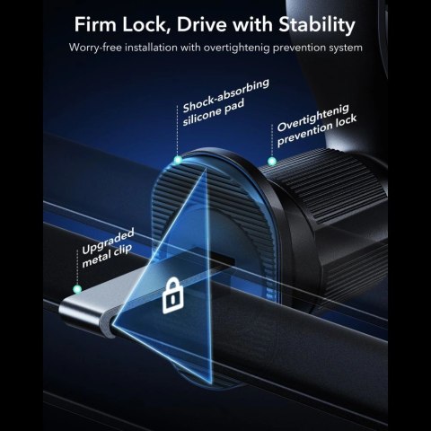 Uchwyt Samochodowy ESR OmniLock Qi2.2 Magnetic MagSafe na kratkę nawiewu - czarny